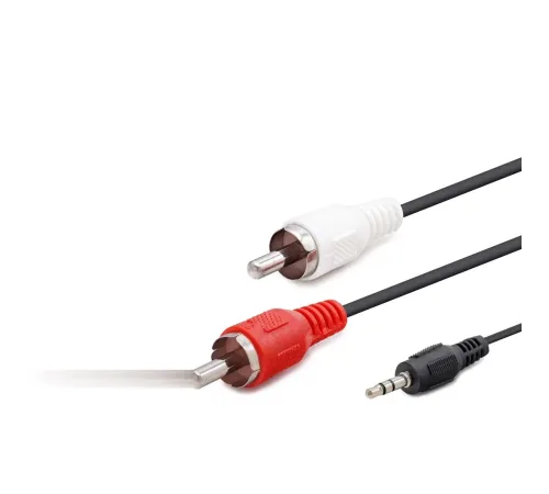 3.5 Mm To 2Rca Kablo 2Lıne 1.5M Siyah HDX1042