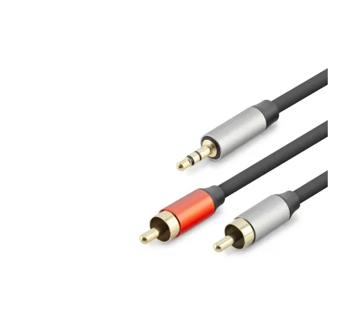 3.5 Mm To 2Rca Kablo 2Lıne Gold 1.5M Siyah HDX1073