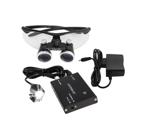 3.5X - 420 Mm Diş Cerrahi Gözlük Lens Büyüteç Taşıma Çantalı