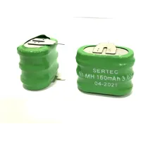 3.6V 3S1P 160 Mah 2 Pin NI-MH Buton Pil