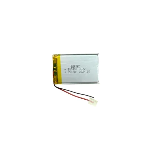 383450 3.7V 750 MAh Li-Polymer Pil Devreli/1.5A