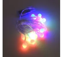 3m 20 Led Beyaz Top RGB ışık Pilli 2 Kademeli