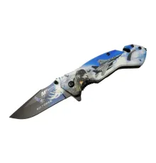 4 23 4 Air Force Kurtarma / Kamp Çakı 20cm - Yarı , Cam Kırma Ve İp Kesme Aparatlı