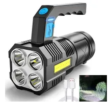 4 Başlıklı Çok Fonksiyonlu Şarjlı El Feneri HS29