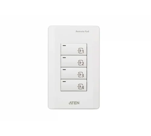 4 Düğmeli Uzaktan Kontrol Tuş Takımı (ATEN-VP1420/VP1421 Sunum Matrix Switch Ürünleri)<br>
4-Key Contact Closure Remote Pad (for ATEN-VP1420/VP1421 Presentation Matrix Switches)