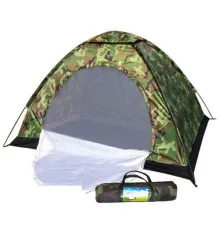 4 Kişilik Kamuflaj Desenli Kolay Kurulumlu Kamp Çadırı