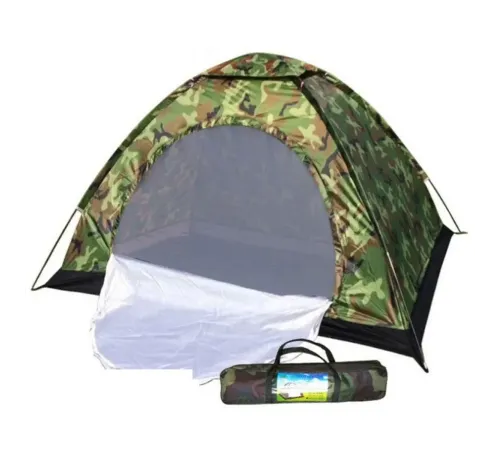 4 Kişilik Kamuflaj Desenli Kolay Kurulumlu Kamp Çadırı