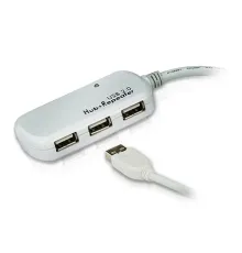 4 Port USB 2.0 Sinyali Aktif Uzatıcı Hub&#039;ı, 12 metre (Zincirleme bağlantı ile maksimum 60 metre)<br>
12M 4-port USB 2.0 Extender (Daisy-chaining up to 60m)