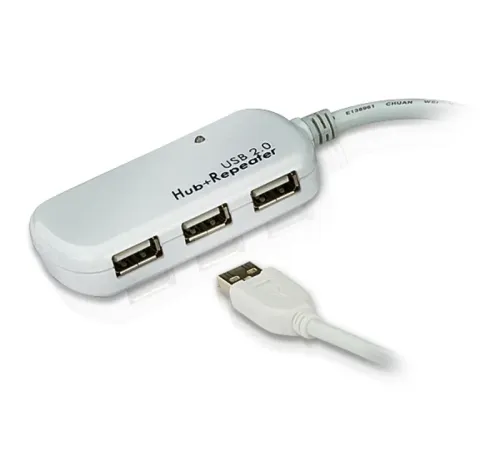 4 Port USB 2.0 Sinyali Aktif Uzatıcı Hub&#039;ı, 12 metre (Zincirleme bağlantı ile maksimum 60 metre)<br>
12M 4-port USB 2.0 Extender (Daisy-chaining up to 60m)