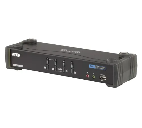 4 Port USB DVI Dual Link KVMP™(Keyboard/Video Monitor/Mouse) Periferi (Çevre Cihazlarla (USB) Bağlantı Kurabilir) Switch, 3D desteği