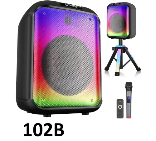 40 Watt 12 INCH Kablosuz Mikrofonlu Kumandalı FM/BT/USB ve TF Kart TRIPOD lu Anfili Hoparlör NDR-102B