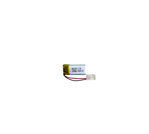 401223 3.7V 125 mAh Li-Polymer Pil (Devreli/1.5A)