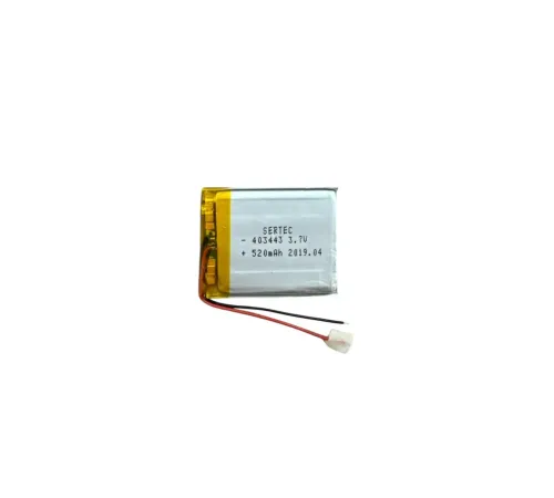 403443 3.7V 520 MAh Li-Polymer Pil Devreli/1.5A
