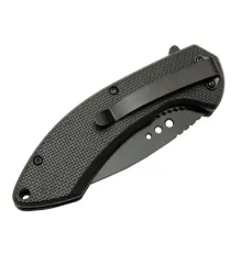 4215 Kırmızı Kamp Çakı 20cm- Yarı , Oluklu