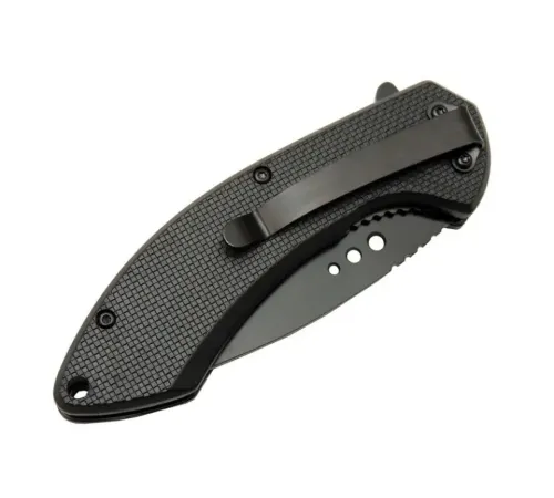 4215 Kırmızı Kamp Çakı 20cm- Yarı , Oluklu