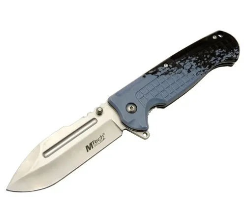 4281 Mavi Kamp Çakı 21cm - Yarı , Oluklu