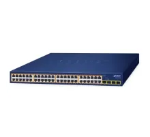 48-Port 10/100/1000T 802.3at PoE + 4-Port 1000X SFP Gigabit Ethernet Switch