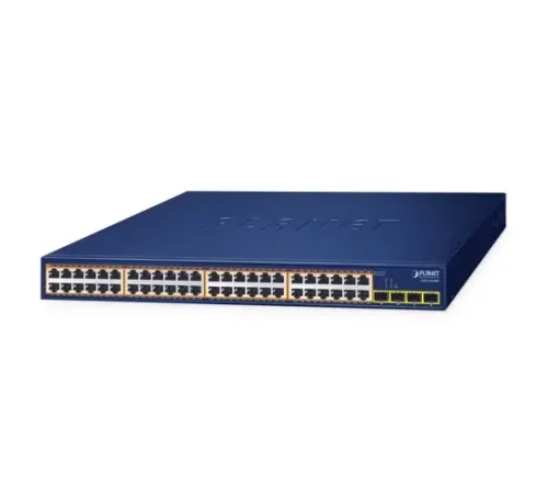 48-Port 10/100/1000T 802.3at PoE + 4-Port 1000X SFP Gigabit Ethernet Switch