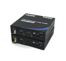 4K @60Hz HDMI KVM Fiber Sinyal Uzatma Cihazı, Single Mode, 20km