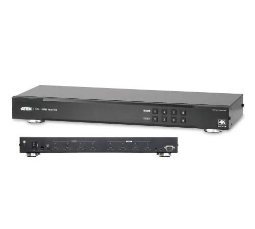 4K HDMI Video Matrix Switch, 4 Giriş (HDMI Arayüzlü Kaynak Cihaz), 4 Çıkış (HDMI
Arayüzlü Görüntü Aygıtı), Infrared Uzaktan Kumanda Cihazı ile birlikte