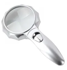 4X 6 Led Işık Aydınlatma 75Mm Optik Lens El Büyüteç