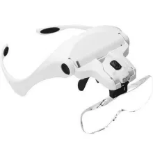 5 Lens 1.0X-3.5X 2Led Işıklı İle Ayarlanabilir Gözlük Büyüteç 9892B2