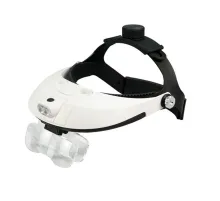 5 Mercekli Çok Fonksiyonlu Başlık Tip Işıklı Büyüteç 81001H