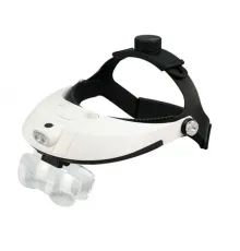 5 Mercekli Çok Fonksiyonlu Başlık Tip Işıklı Büyüteç 81001H