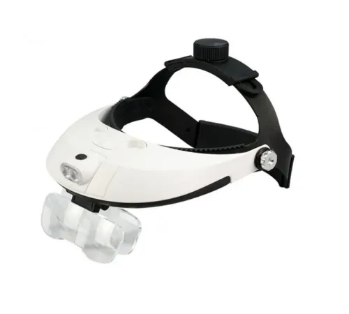 5 Mercekli Çok Fonksiyonlu Başlık Tip Işıklı Büyüteç 81001H