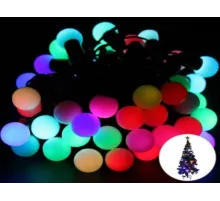5 Metre 28 Led Fişli RGB Mini Top Led Siyah Kablo