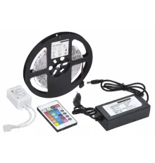 5 MT 3 Cipli Rgb Şerit Led Silikonlu Adaptör Uzaktan Kumanda Tak Çalıştır