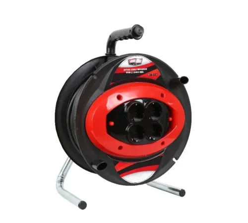 50 MT Makaralı 4 lü Elektrik Uzatma Priz 3 x 2,5 Mm Siyah