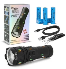 5000 Lümen Cree Tg Led Şarj Göstergeli El Feneri Wt-731