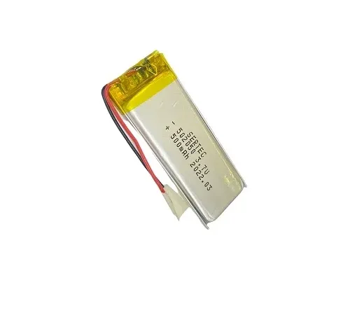 502050 3.7V 500 MAh Li-Polymer Pil Devreli/1.5A