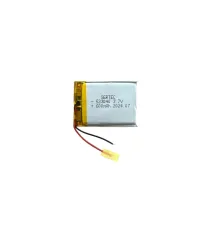 523040 3.7V 600 MAh Li-Polymer Pil Devreli/1.5A