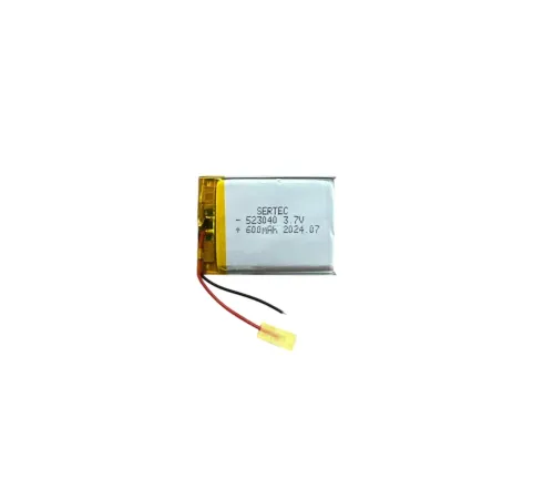 523040 3.7V 600 MAh Li-Polymer Pil Devreli/1.5A
