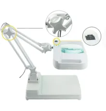 5X 10X Büyüteç - Led Işıklı Süper Parlak Enerji Tasarruflu Masa Lambası Lt-861