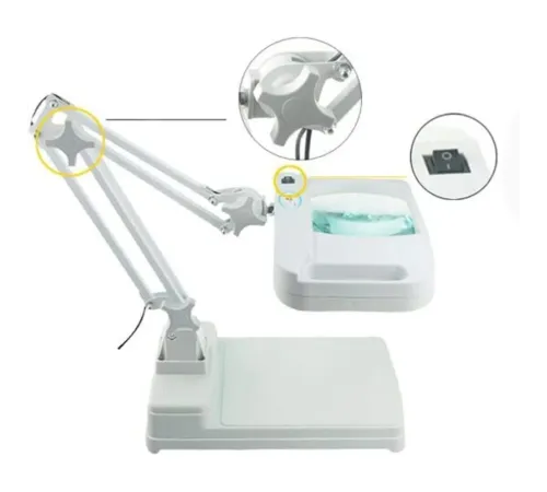 5X 10X Büyüteç - Led Işıklı Süper Parlak Enerji Tasarruflu Masa Lambası Lt-861