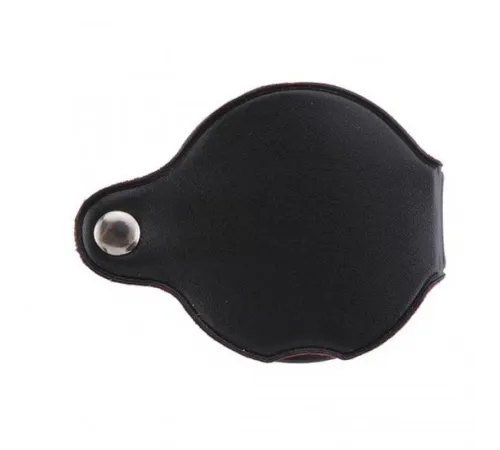 5X-50Mm-Mini Büyüteç Cepte Taşınan Optik Lens Katlanabilir Deri Kaplama Xx1051