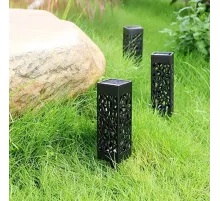 6 Adet Dekoratif Solar Güneş Enerjili Bahçe Aydınlatması Yürüyüş Yolu Seti