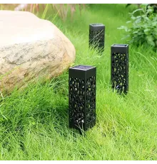 6 Adet Dekoratif Solar Güneş Enerjili Bahçe Aydınlatması Yürüyüş Yolu Seti