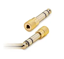 6.5 Mm To 3.5 Mm F Çevirici Enstruman Gitar Gold HDX1264