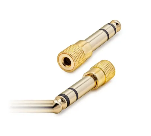 6.5 Mm To 3.5 Mm F Çevirici Enstruman Gitar Gold HDX1264