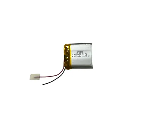 663032 3.7V 650mAh Li-Polymer Pil Devreli/1.5A