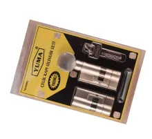 68mm Mandallı Çelik Kapı Tuzaklı Barel Seti - Saten