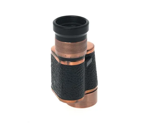 6X24 Baıgısh Askeri Tarzi Pirinç Ve Deri Kaplamalı Deri Çantalı Monocular Dürbün Princ