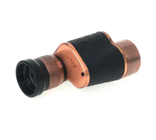 6X24 Baıgısh Askeri Tarzi Pirinç Ve Deri Kaplamalı Deri Çantalı Monocular Dürbün Princ