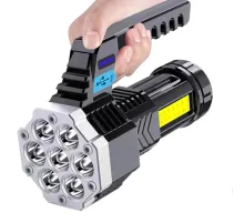 7 Başlıklı Çok Fonksiyonlu Şarjlı El Feneri HS30