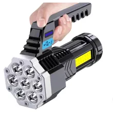 7 Başlıklı Çok Fonksiyonlu Şarjlı El Feneri HS30