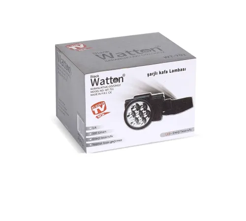 7 Ledli Şarjlı Baret Kafa Lambası Wt-701
